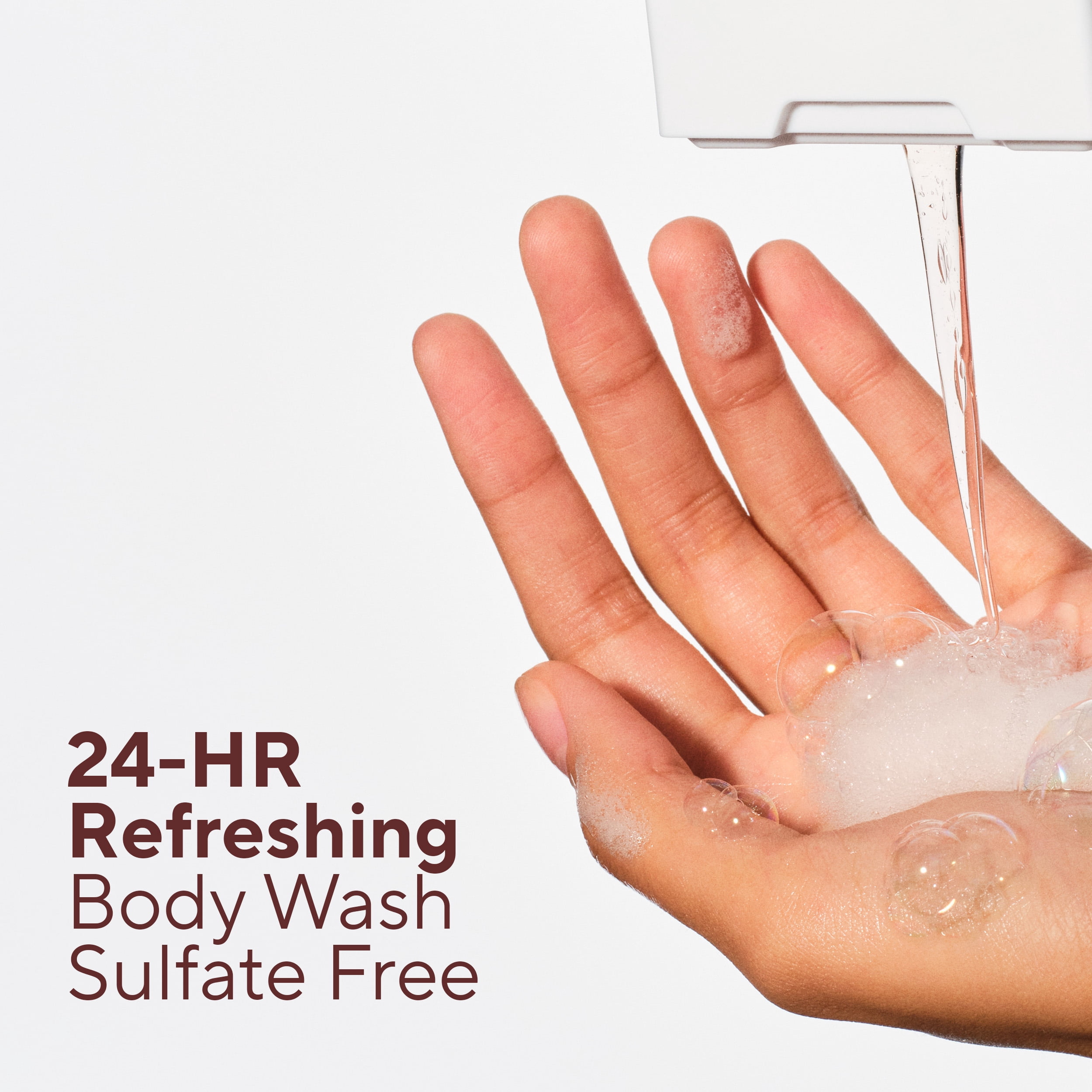 Native Sulfate Free 24 HR Freshness Body Wash, Hazelnut & Shortbread Crust, 18 fl oz