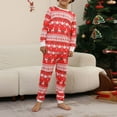 thumbnail image 3 of Onlypjs Matching Family Christmas Pajamas Set – Red & White Fair Isle Reindeer Holiday Sleepwear for Women, Men, Couples, 3 of 10