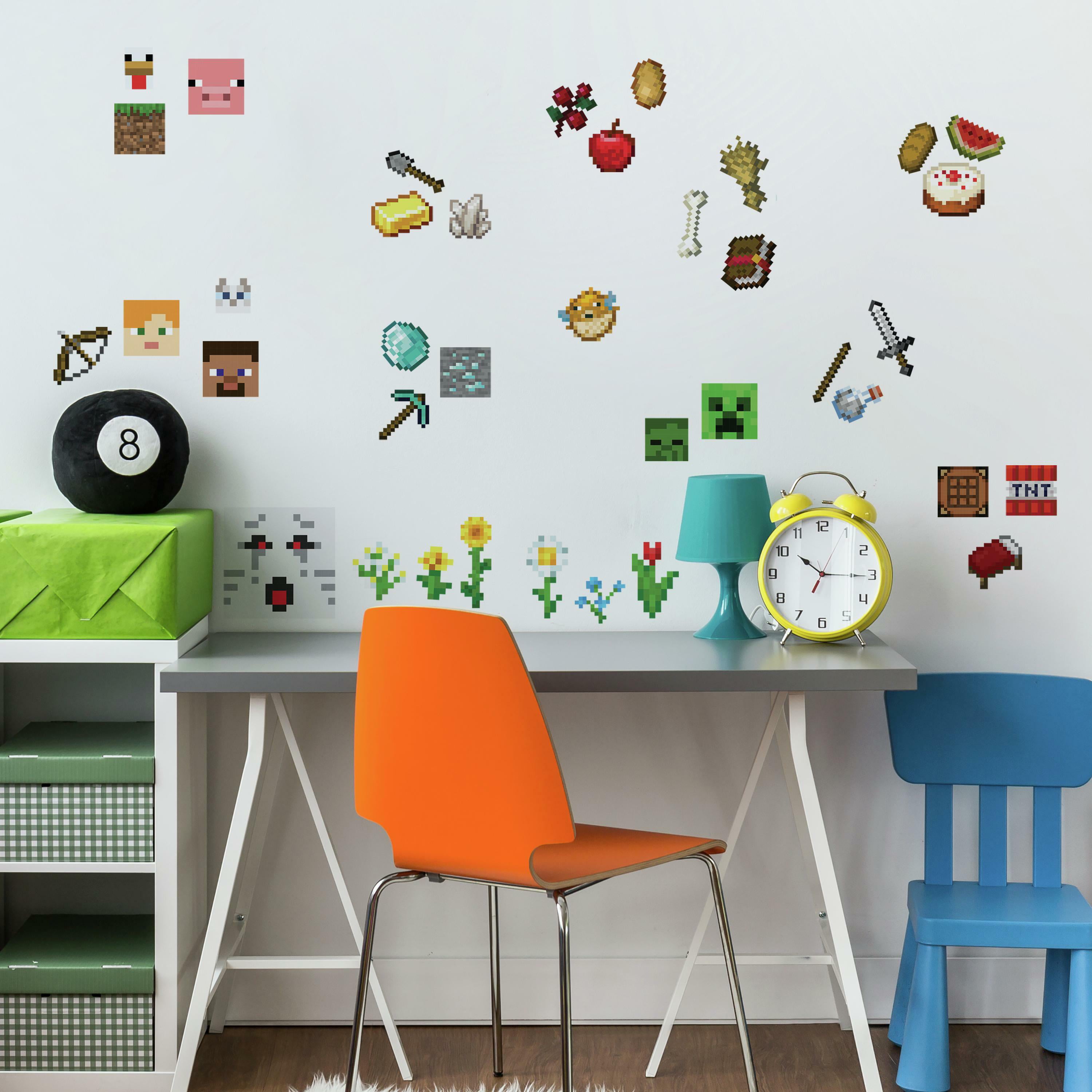 Minecraft EAT SLEEP MINE Sticker Vinyl Wall Decal Bedroom Decoration Sizes UK 