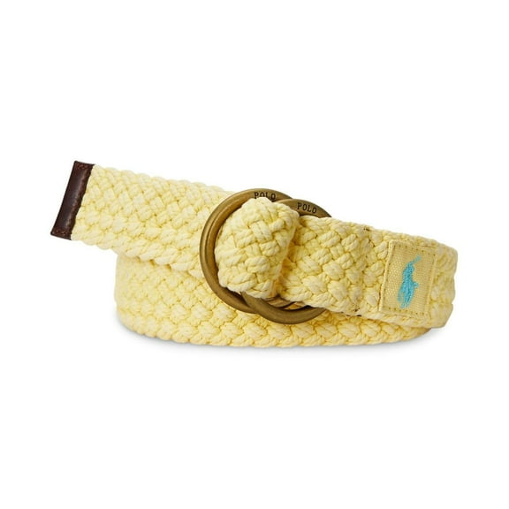 Polo Ralph Lauren Men's Braided Cotton Belt - Empire Yellow