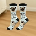 thumbnail image 3 of E&S Pets Pug Socks - Life is Better Socks for Pet Lovers - Cute Unisex Socks - One Size Fits Most, 3 of 3