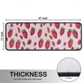 thumbnail image 5 of Kitchen Rugs Sets Of 2,Strawberry Plants Fruit Dot Pink Pattern Anti Fatigue Kitchen Mat Rugs Non Slip Washable,Decorative Kitchen Floor Mats for Kitchen,Sink,Laundry,17"x47"+17"x47", 5 of 5