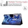 thumbnail image 3 of Allytech Case for Samsung Galaxy Tab A7 Lite 8.4 2021(SM-T220/SM-T225), Slim Soft PU Leather Shockproof Folio Flip Stand Card Holder Cover Case for Galaxy Tab A7 Lite T220 2021(8.4"), Blue Butterfly, 3 of 7