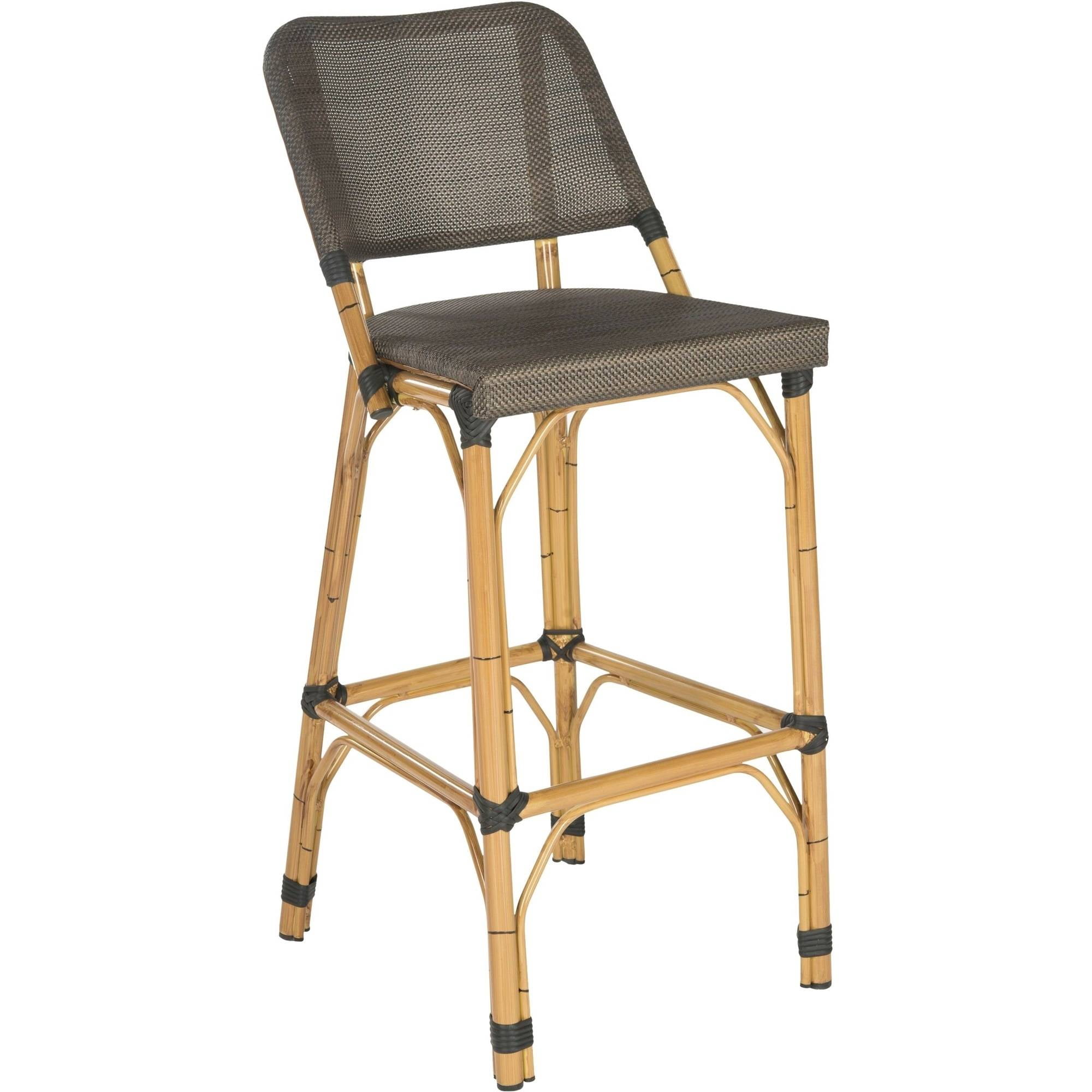 Safavieh Deltana Wicker Indoor-Outdoor Barstool