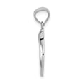 thumbnail image 2 of 14k White Gold Polished Wishbone Pendant, 2 of 3