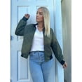 thumbnail image 5 of Women'S Barn Jacket Casual Coat Zip Up Spring Fall Clothes with Pockets Army Green XXL, 5 of 7