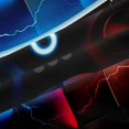 thumbnail image 5 of Homewish Glowing Neon Gaming Controller Kitchen Curtains,Game Pad Theme Black Out Curtains Pack of 2 (42x63 Each),Blue Red, 5 of 6