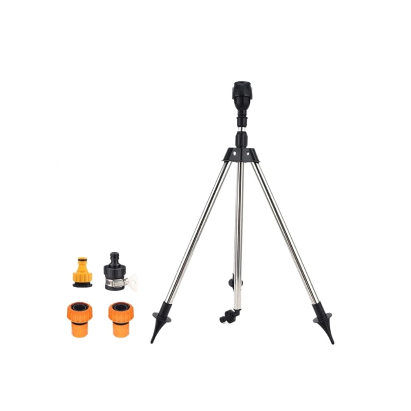 Interlinkable Tripod Sprinkler Base System For Expansive Yard Water Distribution