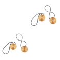 thumbnail image 2 of yingyy 1/2/3/5 2pcs Rideau Tieback Ronde Polyester Remplacement Simple Style Ménage Cuisine Parasol Drapé Fixation Fixation Or 2PCS, 2 of 6