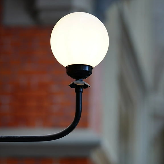 Eease 2 Pcs Acrylic Lamp Post Globe for Outdoor Garden Light