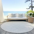 thumbnail image 6 of Addison Rugs Chantille Indoor/Outdoor Transitional Lines Ivory Washable Round Rug, 8' x 8', 6 of 6