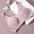 thumbnail image 3 of Women's Lace Front Button Underwire Bra - Large Size Push-Up Support - Nylon Spandex, Adjustable Straps, Sexy Casual Wear, 3 of 8