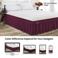 thumbnail image 4 of SGI Bedding 21 Inch Wrap Around Bed Skirt | Microfiber Bed Skirt | Fade Resistant, Wrinkle Free, Anti-static, Decorative, Extra Storage Space, Clutter-Free | Queen, Wine, 4 of 8