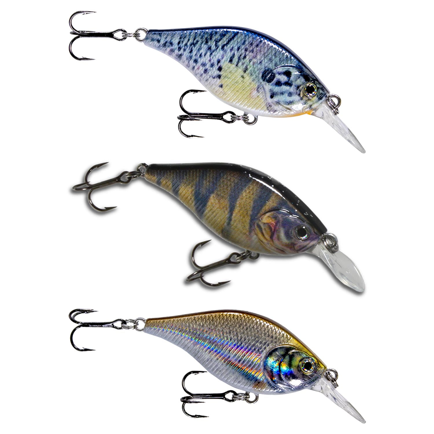 Realtree High Definition Shallow Diving Crank Bait Gift Pack - North, Hard Bait Fishing Lure