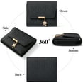 thumbnail image 4 of KALUNMA Bifold Wallet Women Leather RFID Blocking Card Holder Compact Wallet Zipper Coin Pocket with ID Window, 4 of 8