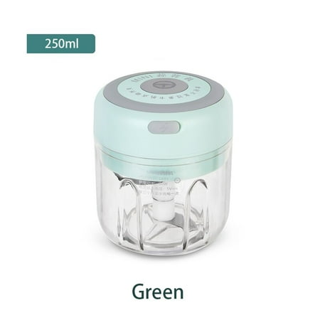 

USB Rechargeable Mini Electric Garlic Grinder 100/250ml with Ginger Pepper Vegetable Chopping Kitchen Tool