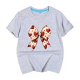 thumbnail image 4 of Gerichy Girls Short Sleeve T Shirts Girls Graphic Print Summer Short T-Shirts for Girls Valentine's Day Shirt Girl Fashion Valentines Day Summer Tops, 4 of 5