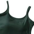 thumbnail image 5 of Kaemgyyd Camisole Tops for Women Spaghetti Strap Sleeveless Basic Layering Shirts Breathable Solid Crew Neck Tee with Built in Bra, 5 of 6