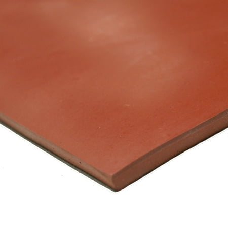 Rubber-Cal Styrene-Butadiene Sheet - 65A Durometer - 0.25" Thick x 4" Width x 36" Length - Red