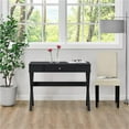 thumbnail image 5 of Pemberly Row Bureau de Campagne Traditionnel en Noir, 5 of 5