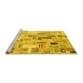 thumbnail image 2 of Ahgly Company Machine Washable Indoor Rectangle Patchwork Yellow Transitional Area Rugs, 3' x 5', 2 of 4