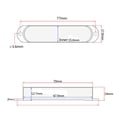 thumbnail image 3 of Ettsollp 3Pcs Sealed Single Coil Pickup Cover for ST Stratorcast Electric Guitar, 3 of 7