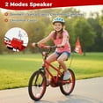 thumbnail image 4 of Costway 18" Kids Bicycle with Training Wheels, Handbrake & Coaster Brake, Flag & Music, 4 of 10