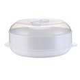 thumbnail image 1 of Lubelski Cuiseur Vapeur pour Micro-Ondes Bol Rond en Plastique pour Pain et Raviolis avec Couvercle, 1 of 9
