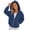 26#Navy, variant on Girls Zip Up Hoodie Fashion Oversized Casual Cute Comfy Long Sleeve Sweatshirt Jacket with Pockets 4-14 Years
