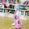 thumbnail image 3 of Mochila con ruedas AGSDON Princesa para niñas con lonchera 3 piezas, 3 of 8