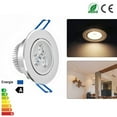 thumbnail image 4 of 3*1W LED Ceiling Light Recessed 3*1W Spotlight LED Ceiling Spotlight Downlight Warm White 100-245V, 4 of 9