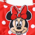 thumbnail image 4 of Disney Toddler Girls Swimsuit Minnie Mouse Graphic Polka Dots Tops with Skirts 2 Piece Sets Size 3-4T, 4 of 8