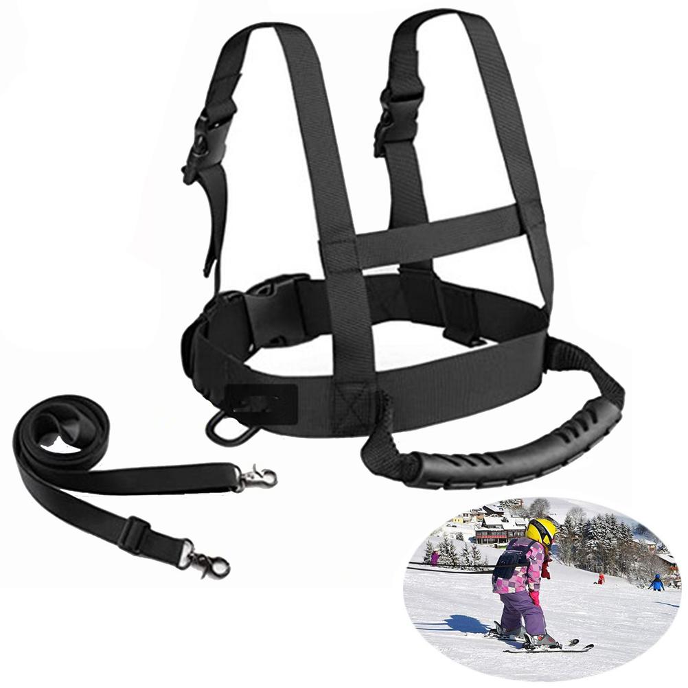 Harnais D'entraînement Ski Pour Enfants - Avec Laisse Et Sac, Réglable, Pour Débutants En Ski, Patinage, Roller