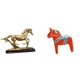 thumbnail image 1 of Figura de caballo,Figura coleccionable de caballo en miniatura,Figura de escritorio,Estatua de caballo Dala tradicional sueca,artesanía,Figura creativa de caballo de Dalecarlian, 1 of 8