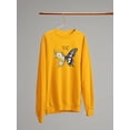 thumbnail image 3 of Free To Fly Butterfly Daisy Sweatshirt Women -Image by Shutterstock, Female 3X-Large, 3 of 4