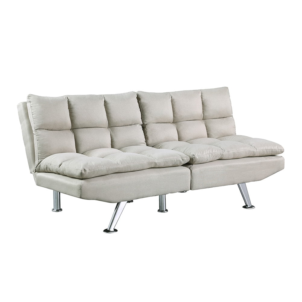 Kepooman Modern Futon Couch Convertible Loveseat Sleeper for Living Room, Twin Size, Beige Kepooman Modern Futon Couch Convertible Loveseat Sleeper for Living Room, Twin Size, Beige