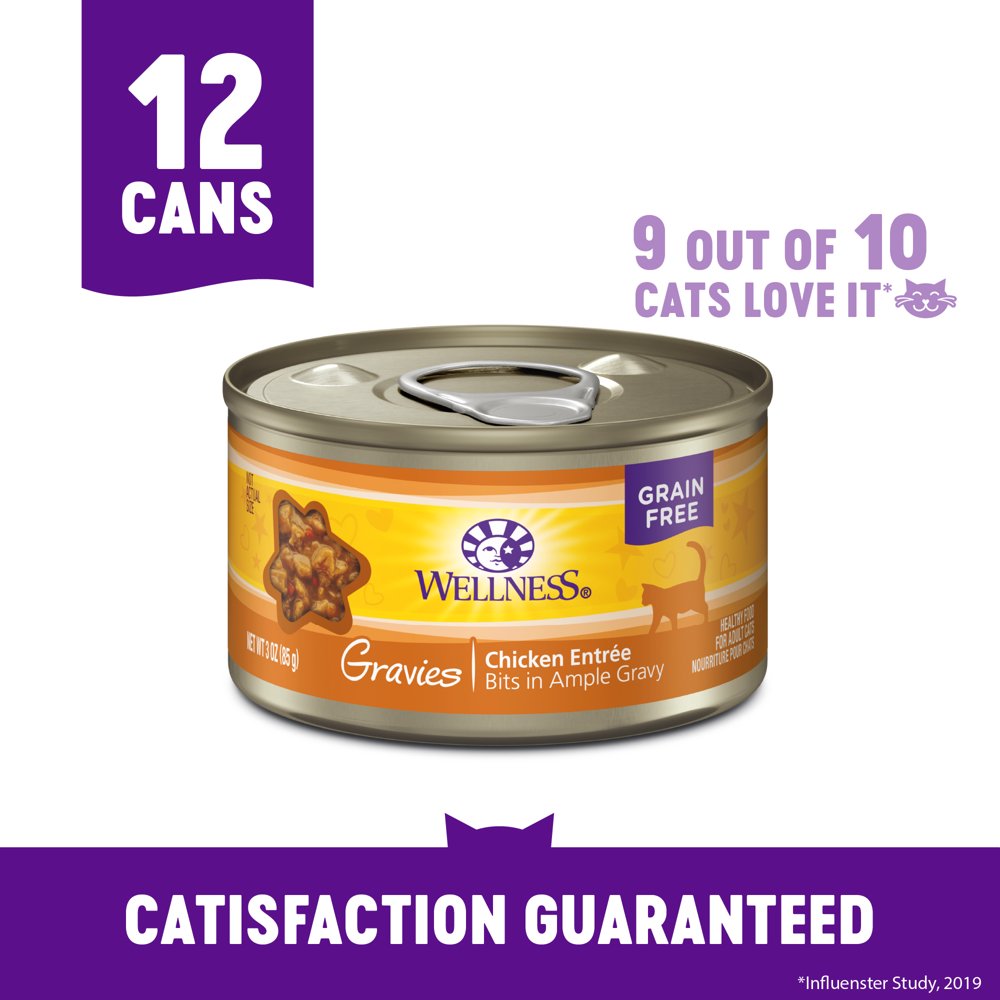 Wellness Complete Health Gravies Grain Free Canned Cat Food, Chicken