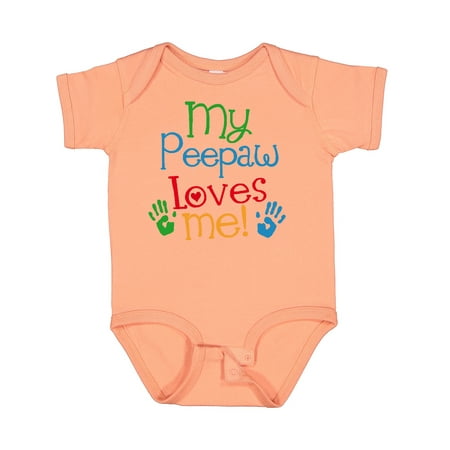 

Inktastic My Peepaw Loves Me Gift Baby Boy or Baby Girl Bodysuit