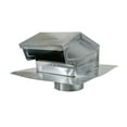 thumbnail image 2 of Builder's Best 6-Inch Galvanized Mill Finish Roof Cap, Collar with Flapper Screen, 2 of 4