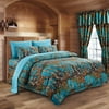 Regal Comfort 8pc Full Size Woods Sea Breeze Camouflage Premium Comforter, Sheet, Pillowcases, and Bed Skirt Set Camo Bedding Set For Hunters Cabin or Rustic Lodge Teens Boys and Girls
