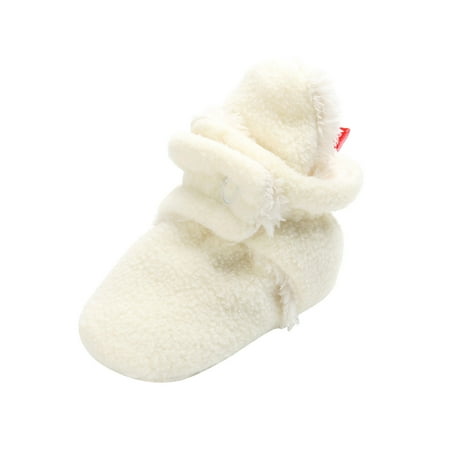 

Yinguo Baby Girls Boys Soft Booties Snow Boots Toddler Warming Prewalker First Walkers Shoes White 12