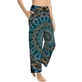 thumbnail image 2 of Xecao Mandala Women's Straight Lounge Pajama Pants: The Epitome of Relaxed Sleepwear, 2 of 9