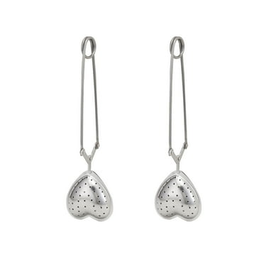 Kitchen Snap Heart Tea Infuser, 18/8 Stainless Steel, Set of 2, For Loose Leaf Tea and Mulling  Spices