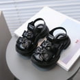 thumbnail image 2 of LUOGENLI Slippers Girls Slippers Size 11 Children's Hollow out Sandals Girls' Cute Headband Sandals Boys' Beach Sandals Korean Version with Soft Soles Girls Slippers Size 5-6 Black 23, 2 of 7