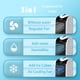 thumbnail image 2 of COSTWAY Enfriador de aire evaporativo, ventilador de refrigeración 3 en 1 con 2 cajas de cristal de hielo, 3 modos, 3 velocidades y tanque de agua de 4 litros, silencioso sin cuchillas, portátil para, 2 of 5
