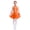 Orange, variant on TSSOE Latin Dance Dress for Girls Ballroom Samba Rumba Dance Wear Modern Competition Dancing Clothes Blue 16