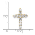 thumbnail image 4 of 14k Yellow Gold AA 3/4ct. Diamond Cross Chain Slide, 4 of 4