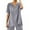 Gray, variant on Basic Regular Fit T Shirts Womens Loose Buttons Down Blouse Tops Solid Casual Short Sleeve Shirt Blouse,Gray XXL