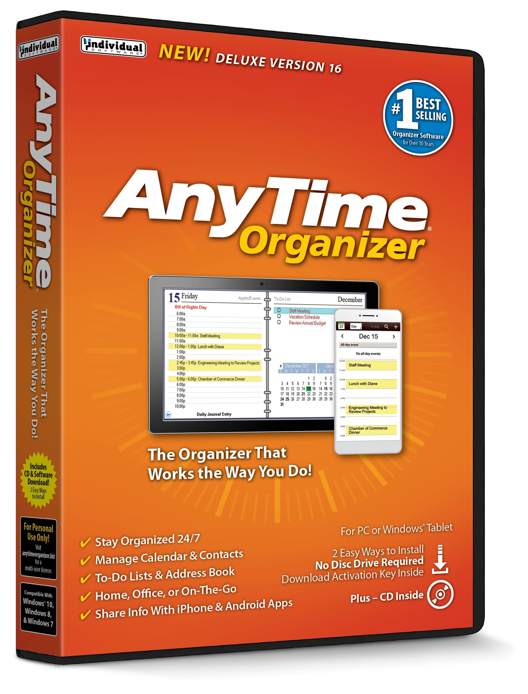 anytime organizer will not start