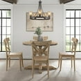 thumbnail image 2 of Bowery Hill 5 Piece Round Standard Height Dining Set in Raw Natural, 2 of 19